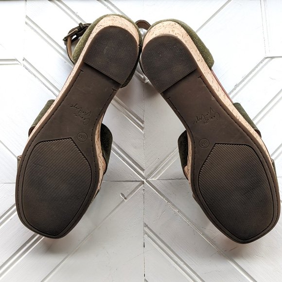 CROWN VINTAGE Chalina Wedge Sandals SZ 8 - Picture 4 of 11